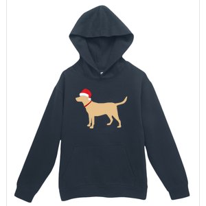 Yellow Lab Funny Gift Santa Labrador Christmas Gift Urban Pullover Hoodie