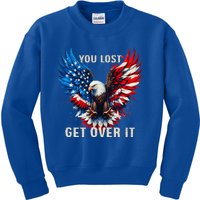 You Lost Get Over It Patriotic America Kids Sweatshirt