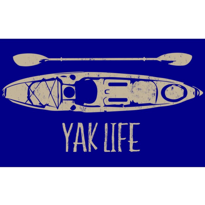 Yak Life Graphic Kayak Life Kayaking And Paddling Gift Bumper Sticker