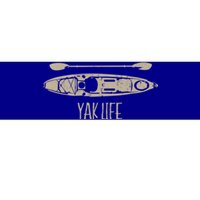 Yak Life Graphic Kayak Life Kayaking And Paddling Gift Bumper Sticker