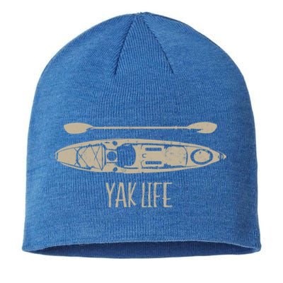 Yak Life Graphic Kayak Life Kayaking And Paddling Gift Sustainable Beanie