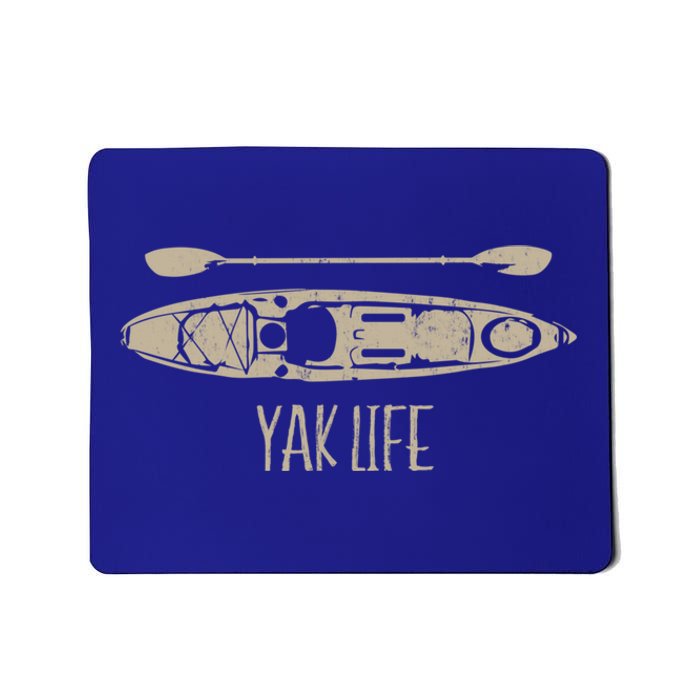 Yak Life Graphic Kayak Life Kayaking And Paddling Gift Mousepad