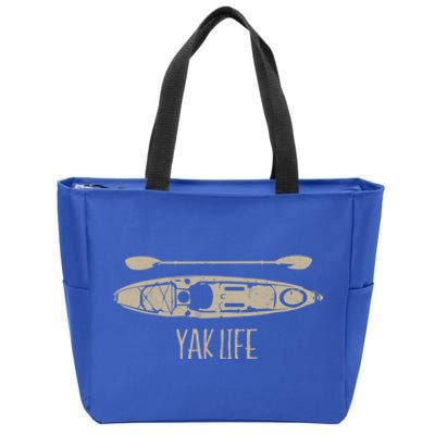 Yak Life Graphic Kayak Life Kayaking And Paddling Gift Zip Tote Bag