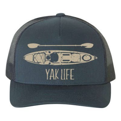 Yak Life Graphic Kayak Life Kayaking And Paddling Gift Yupoong Adult 5-Panel Trucker Hat