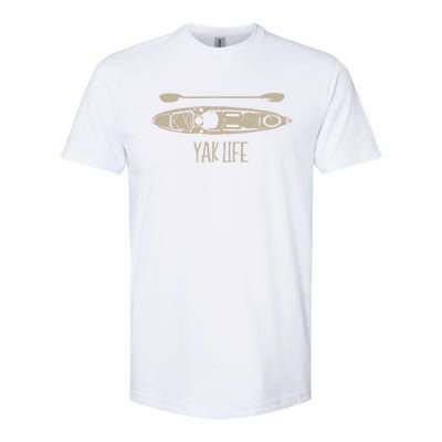 Yak Life Graphic Kayak Life Kayaking And Paddling Gift Softstyle CVC T-Shirt