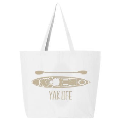 Yak Life Graphic Kayak Life Kayaking And Paddling Gift 25L Jumbo Tote