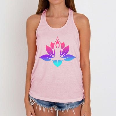 Yoga Lotus Gift Women's Knotted Racerback Tank