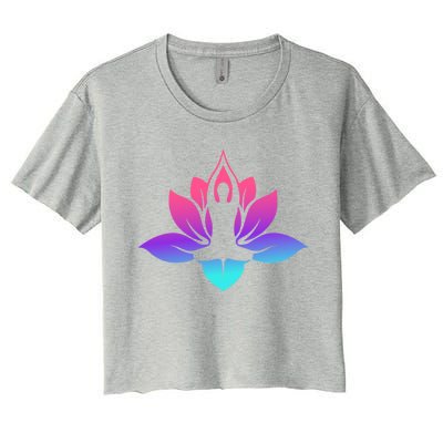 Yoga Lotus Gift Women's Crop Top Tee