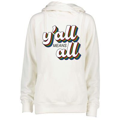 Yall Lgbtq G.A.Y Pride Month Means All Womens Funnel Neck Pullover Hood