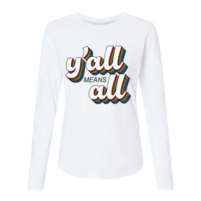 Yall Lgbtq G.A.Y Pride Month Means All Womens Cotton Relaxed Long Sleeve T-Shirt