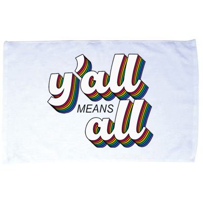 Yall Lgbtq G.A.Y Pride Month Means All Microfiber Hand Towel