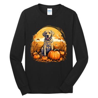 Yellow Lab Halloween Cute And Spooky Dog Tall Long Sleeve T-Shirt