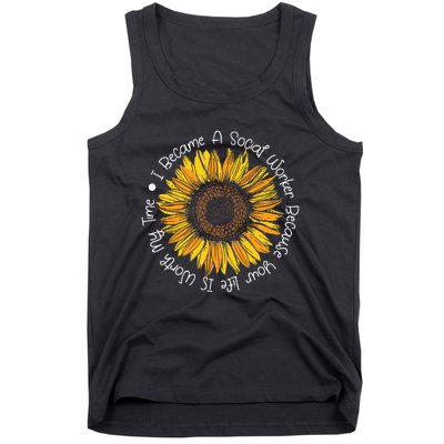 Your Life Is Worth My Time Social Worker Caseworker Lsw Tank Top