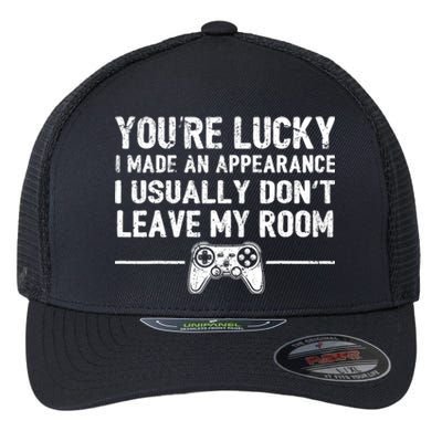 You're Lucky I Made An Appearance Video Game Controller Great Gift Flexfit Unipanel Trucker Cap