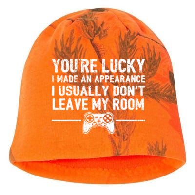 You're Lucky I Made An Appearance Video Game Controller Great Gift Kati - Camo Knit Beanie