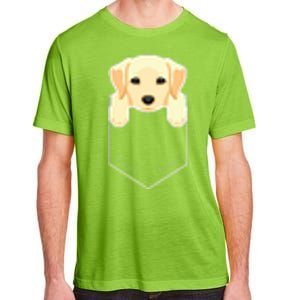 Yellow Lab In My Pocket Cute Dog Owner Adult ChromaSoft Performance T-Shirt