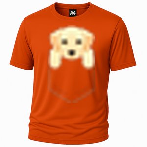 Yellow Lab In My Pocket Cute Dog Owner Cooling Performance Crew T-Shirt