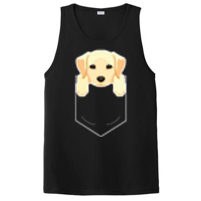 Yellow Lab In My Pocket Cute Dog Owner PosiCharge Competitor Tank