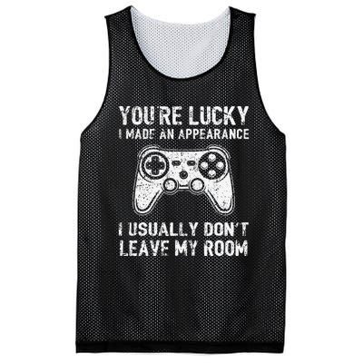 You're Lucky I Made an Appearance Video Game Controller Mesh Reversible Basketball Jersey Tank