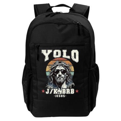 Yolo LOL JK BRB Jesus Christian Gift Daily Commute Backpack