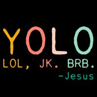 Yolo Lol, Jk, Brb Jesus, Religious Humorous Jesus Flatbill Hat
