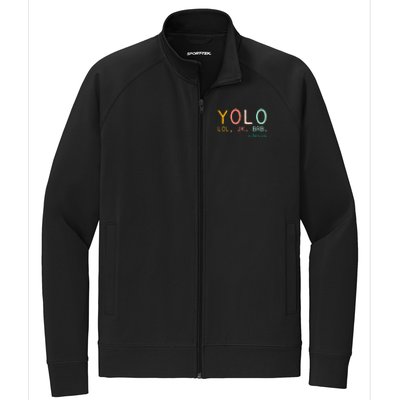 Yolo Lol, Jk, Brb Jesus, Religious Humorous Jesus Stretch Full-Zip Cadet Jacket