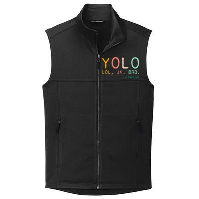 Yolo Lol, Jk, Brb Jesus, Religious Humorous Jesus Collective Smooth Fleece Vest