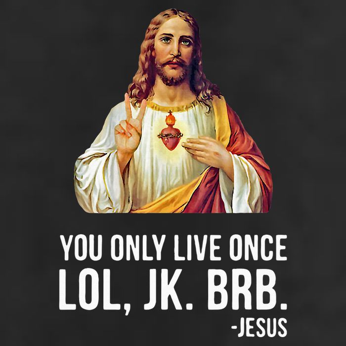 Yolo Lol Jk Brb Jesus Adult Drive Performance Visor