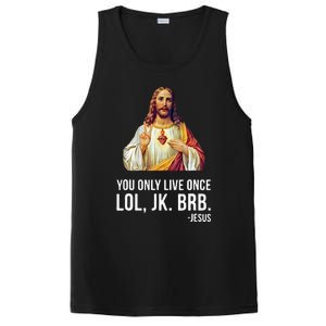 Yolo Lol Jk Brb Jesus PosiCharge Competitor Tank