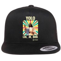 Yolo Lol Jk Brb Jesus Funny Easter Christians Resurrection Flatbill Hat