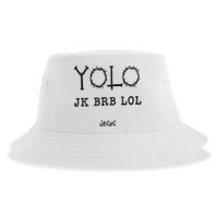 Yolo Lol Jk Brb Jesus Christmas Religious Christian Lover Sustainable Bucket Hat