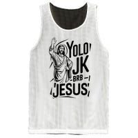 Yolo Lol Jk Brb Jesus Funny Easter Day Jesus Christian Mesh Reversible Basketball Jersey Tank