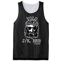 Yolo Lol Jk Brb Jesus Christmas X Mas Religious Christ Mesh Reversible Basketball Jersey Tank