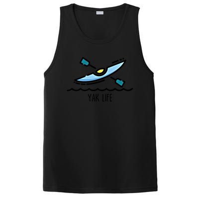 Yak Life Kayak Life Kayaking And Paddling Canoeing Sport Gift PosiCharge Competitor Tank