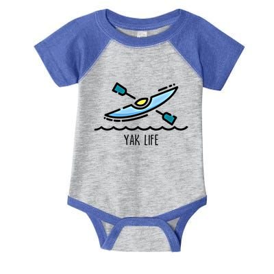 Yak Life Kayak Life Kayaking And Paddling Canoeing Sport Gift Infant Baby Jersey Bodysuit