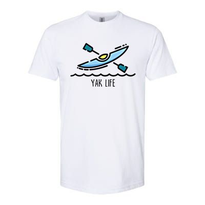 Yak Life Kayak Life Kayaking And Paddling Canoeing Sport Gift Softstyle CVC T-Shirt