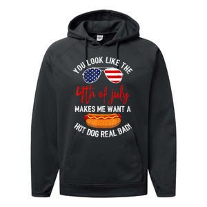 You Look Like The 4th Of July Patriotic Performance Fleece Hoodie