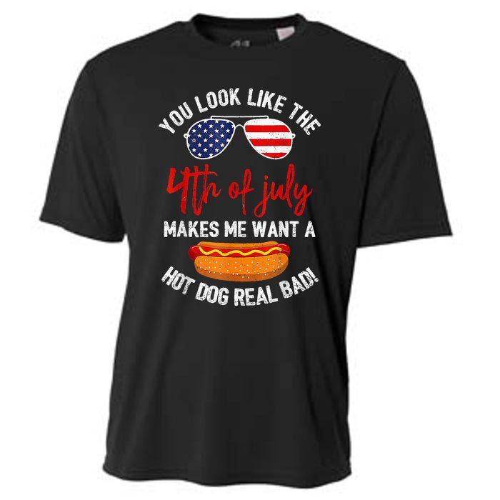 You Look Like The 4th Of July Patriotic Cooling Performance Crew T-Shirt