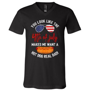 You Look Like The 4th Of July Patriotic V-Neck T-Shirt