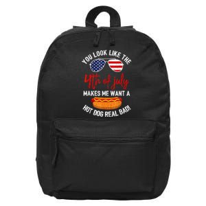 You Look Like The 4th Of July Patriotic 16 in Basic Backpack