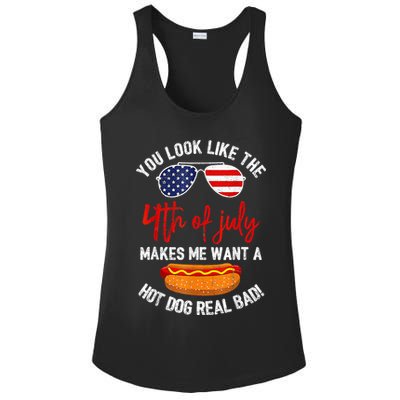 You Look Like The 4th Of July Patriotic Ladies PosiCharge Competitor Racerback Tank