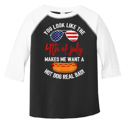 You Look Like The 4th Of July Patriotic Toddler Fine Jersey T-Shirt
