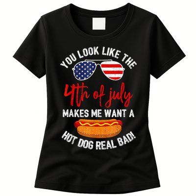You Look Like The 4th Of July Patriotic Womens T-Shirt
