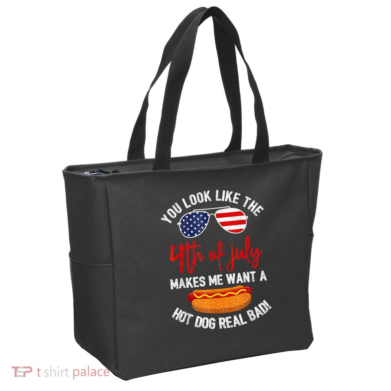 You Look Like The 4th Of July Patriotic Zip Tote Bag