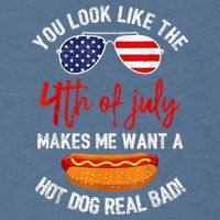 You Look Like The 4th Of July Patriotic Garment-Dyed Sweatshirt
