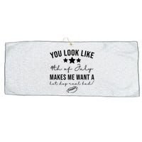 You Look Like 4th Of July Makes Me Want A Hot Dog Large Microfiber Waffle Golf Towel