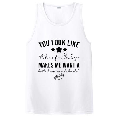 You Look Like 4th Of July Makes Me Want A Hot Dog PosiCharge Competitor Tank