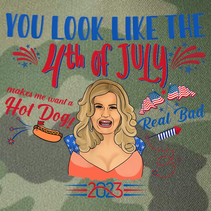 You Look Like 4th Of July Makes Me Want A Hot Dog Real Bad Legacy Tie Dye Trucker Hat