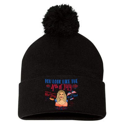 You Look Like 4th Of July Makes Me Want A Hot Dog Real Bad Pom Pom 12in Knit Beanie