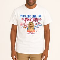 You Look Like 4th Of July Makes Me Want A Hot Dog Real Bad Tall T-Shirt